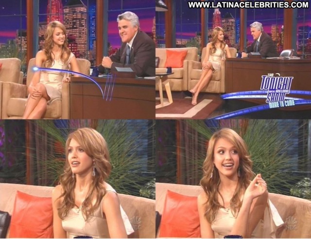 Jessica Alba The Tonight Show Latina Posing Hot Brunette Skinny