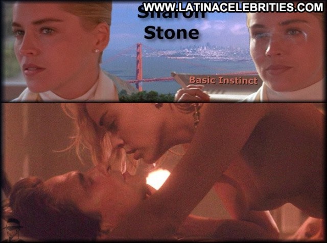Sharon Stone Basic Instinct Celebrity Cute Posing Hot Sultry Blonde