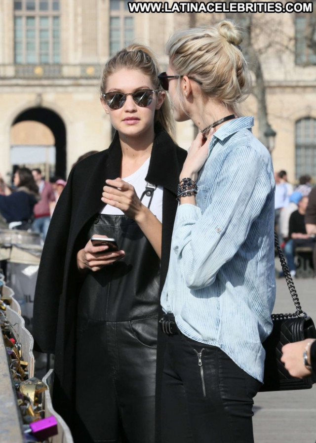 Gigi Hadid Paparazzi Beautiful Celebrity Paris Posing Hot Babe Doll