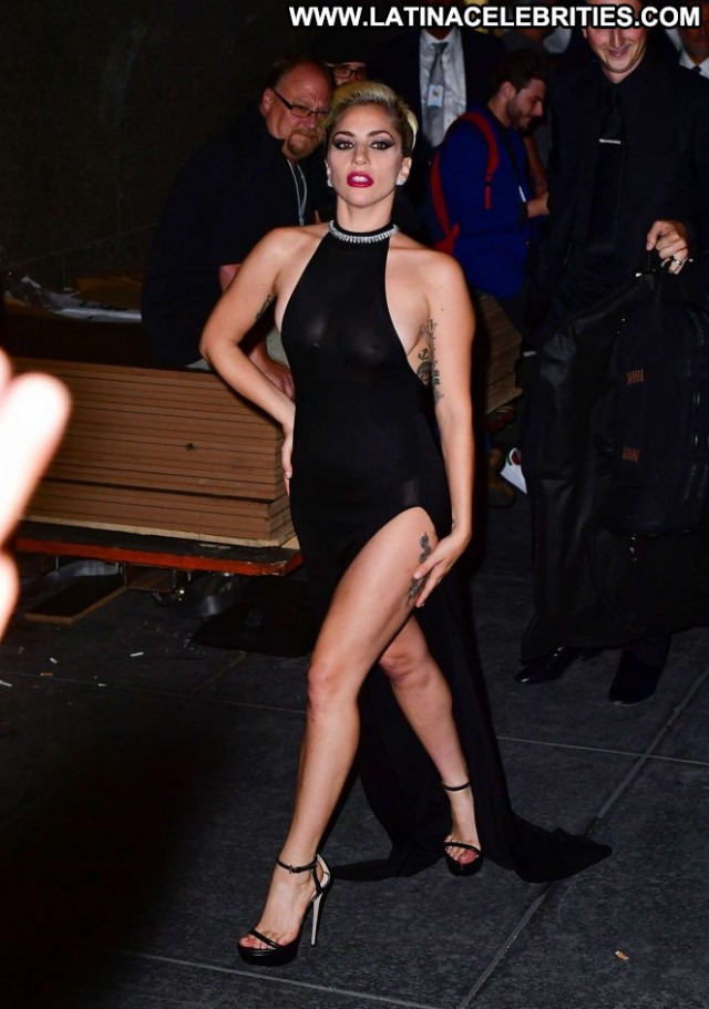 Lady Gaga New York New York Gag Black Paparazzi Beautiful