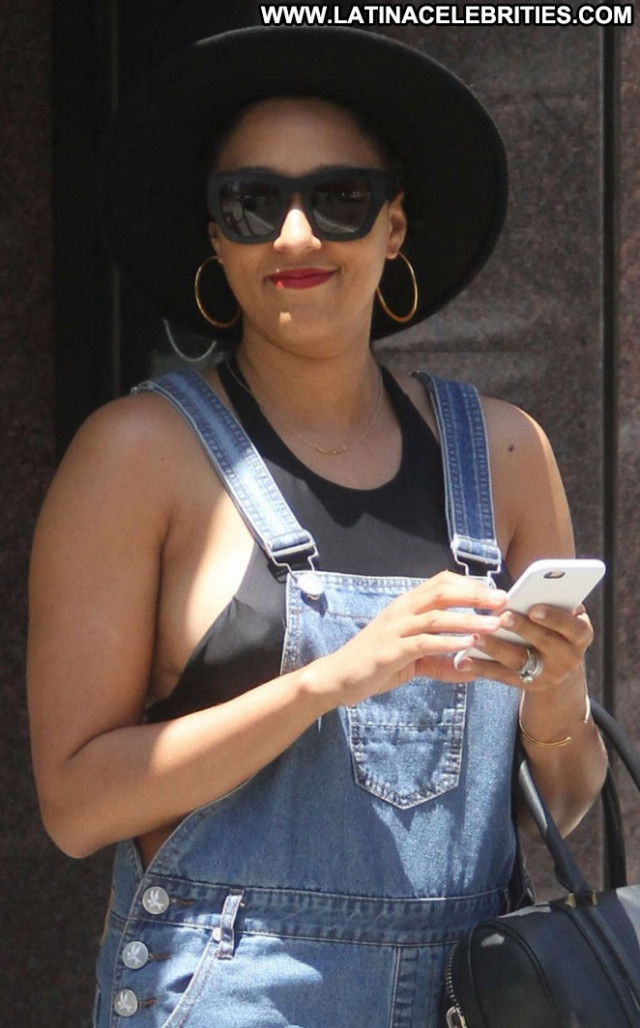 Tia Mowry Beverly Hills Paparazzi Beautiful Celebrity Babe Posing Hot