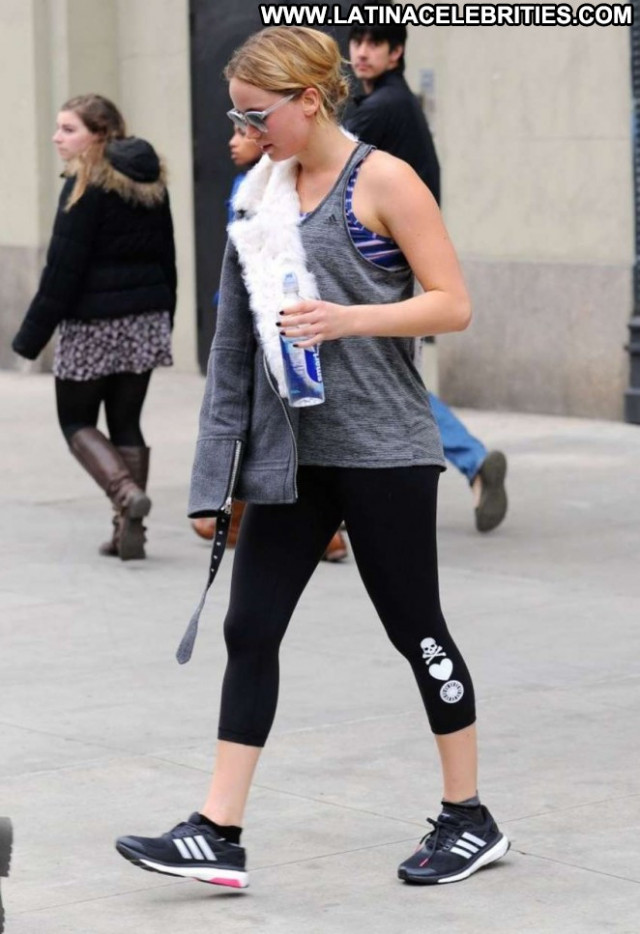 Jennifer Lawrence Paparazzi Beautiful Babe Posing Hot Celebrity Gym