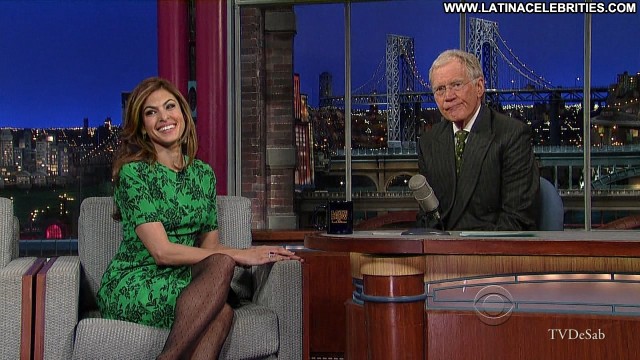 Eva Mendes The Late Show With Stephen Colbert Sensual Posing Hot
