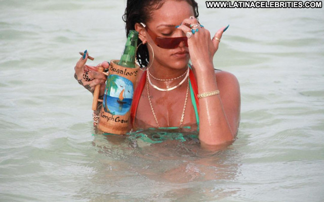 Rihanna No Source Bikini Candids Babe Posing Hot Barbados Celebrity