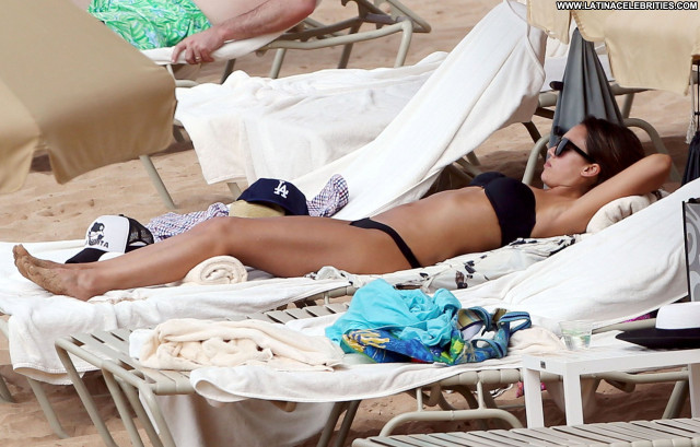 Jessica Alba No Source Posing Hot Celebrity Babe Hawaii Bikini