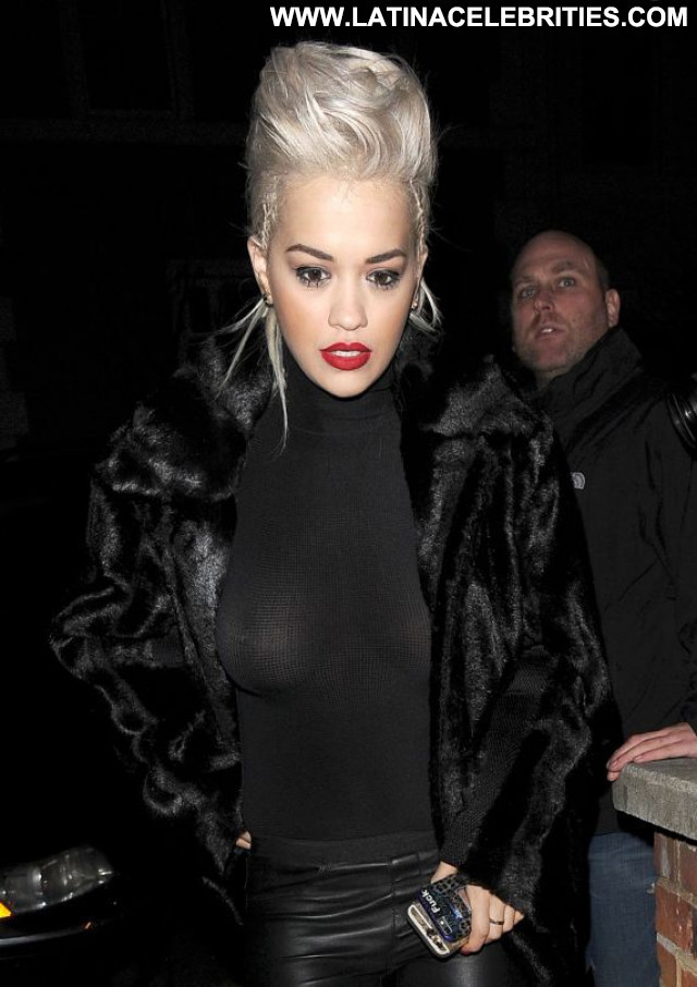 Rita Ora No Source  Braless See Through Beautiful Candids Celebrity