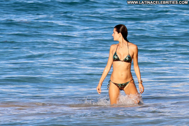 Alessandra Ambrosio No Source Beautiful Celebrity Bikini Posing Hot