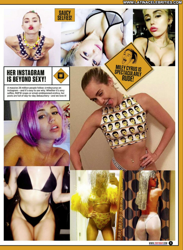 Miley Cyrus Zoo Magazine Babe Magazine Uk Sexy Posing Hot American