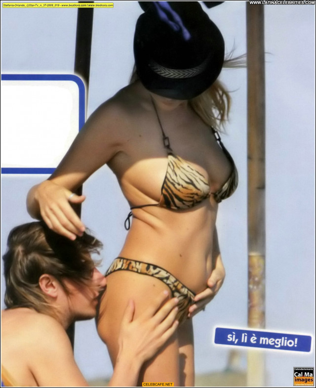 Stefania Orlando No Source Beautiful Celebrity Babe Beach Posing Hot