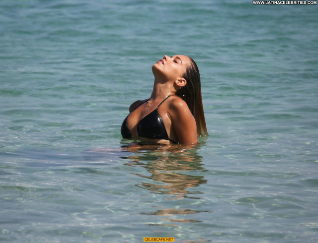 Sylvievan Der Vaart The Beach Posing Hot Bikini Celebrity Babe Beach