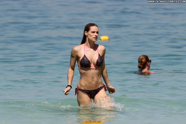 Michelle Hunziker No Source Beautiful Babe Bikini Posing Hot