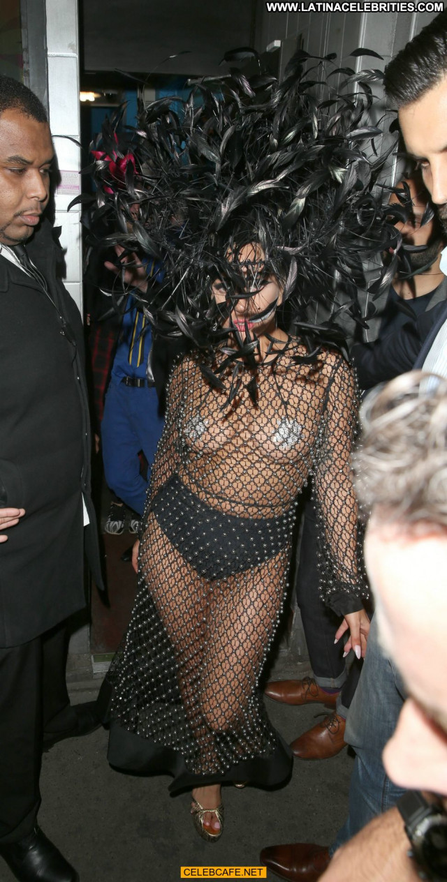 Lady Gaga No Source Gag Babe Topless Pasties Posing Hot London Toples