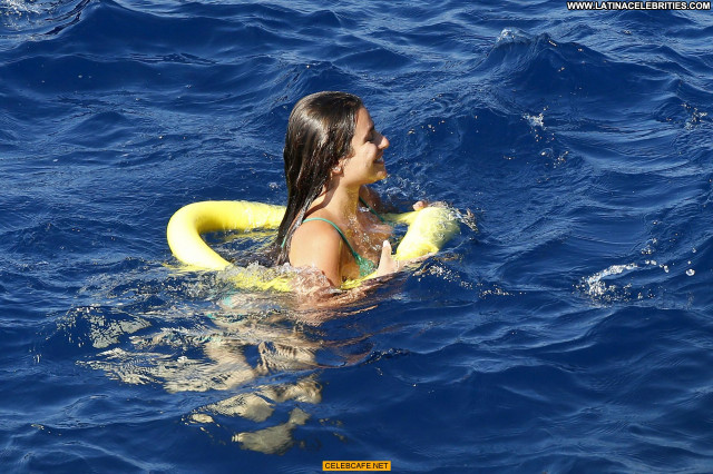 Lea Michele No Source Italy Beautiful Nipple Slip Bikini Posing Hot