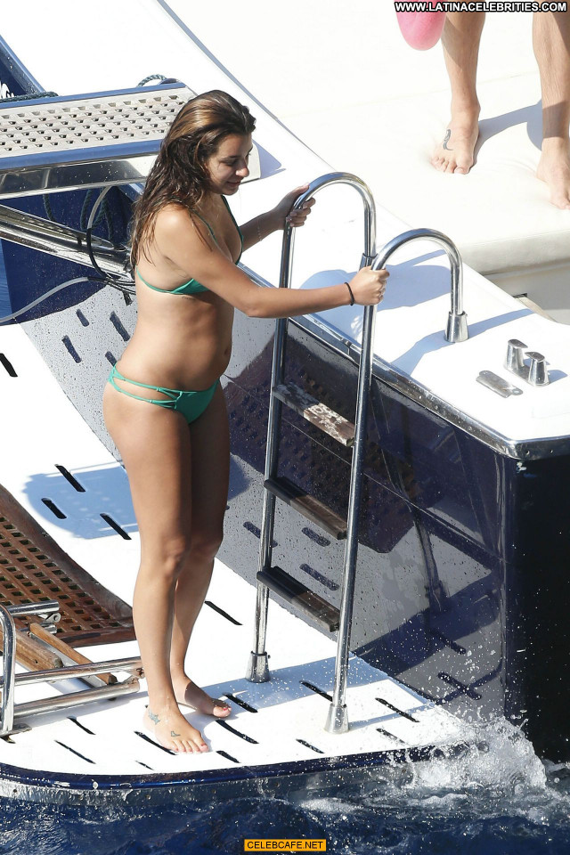 Lea Michele No Source  Boat Beautiful Italy Babe Bikini Posing Hot
