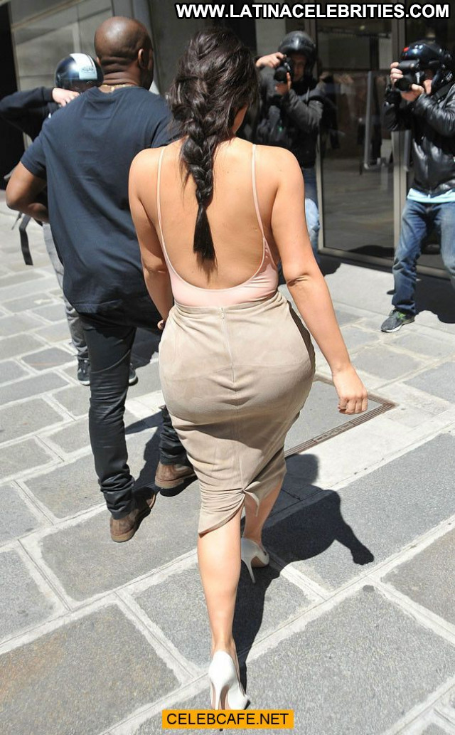 Kim Kardashian No Source Celebrity Posing Hot Babe Ass Beautiful Paris