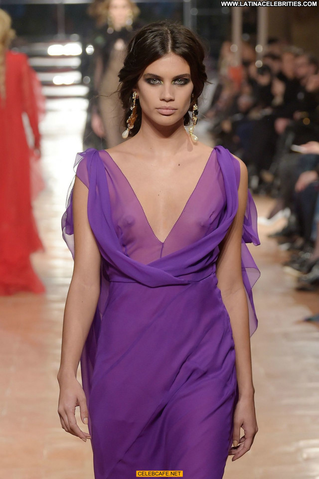 Sara Sampaio Fashion Show See Through Celebrity Babe Beautiful Posing