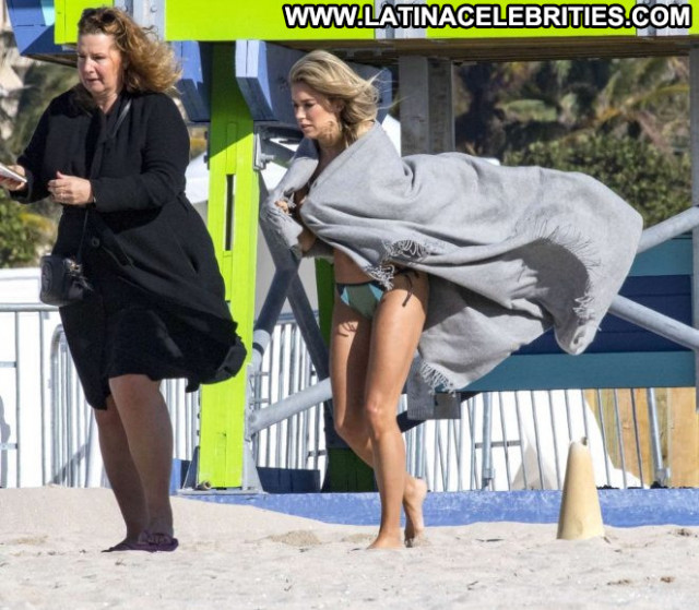 Sylvie Meis Miami Beach  Beautiful Babe Photoshoot Bikini Celebrity
