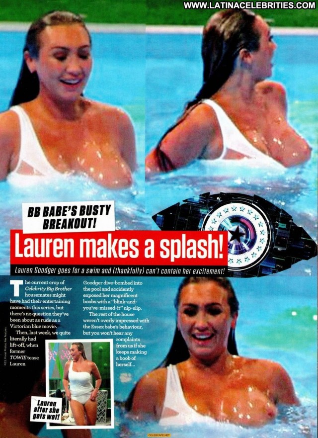 Lauren Goodger No Source Pool Topless Toples Celebrity Beautiful Babe