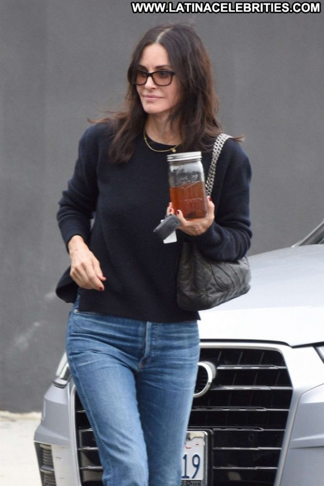 Courteney Cox West Hollywood Celebrity Shopping Posing Hot Beautiful