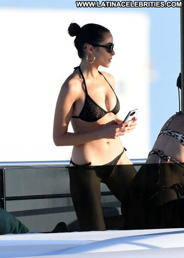 Cara Santana No Source Babe Beautiful Posing Hot Bikini Yacht Car
