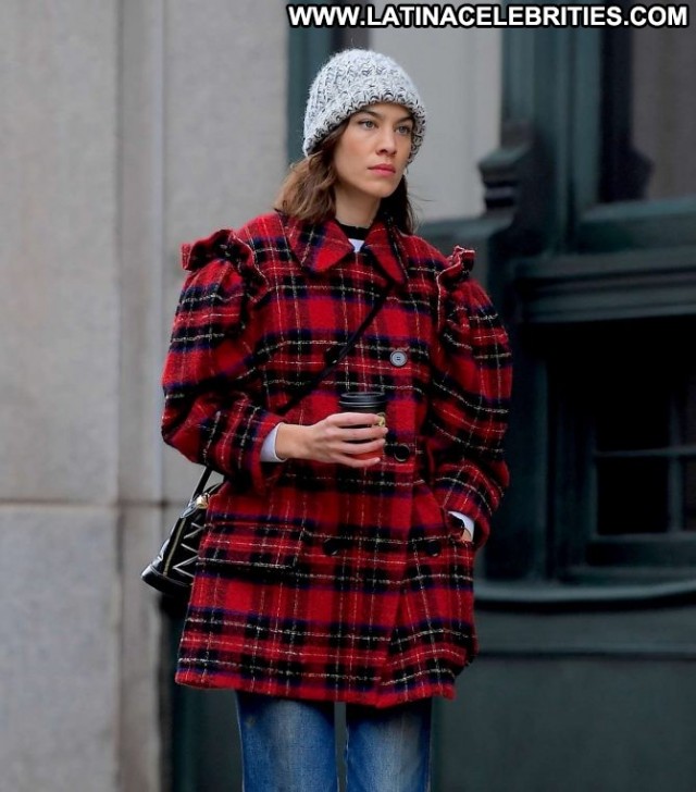 Alexa Chung New York Celebrity Beautiful Paparazzi Posing Hot Babe