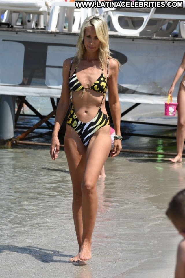 Victoria Hervey No Source Bikini Celebrity Beach Posing Hot Beautiful