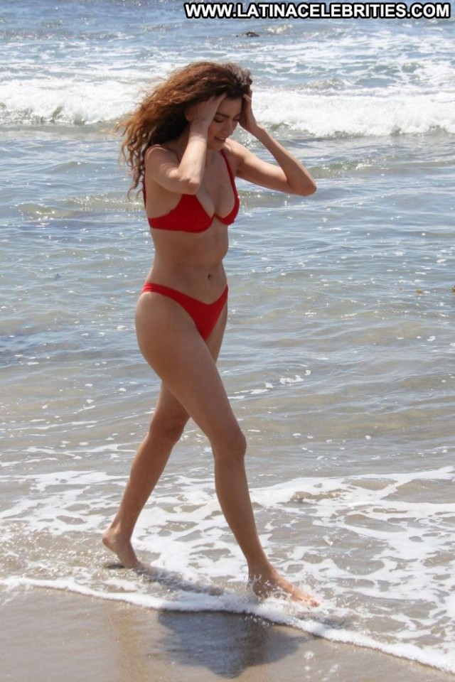 Blanca Blanco The Beach In Malibu Posing Hot Mali Bikini Beach