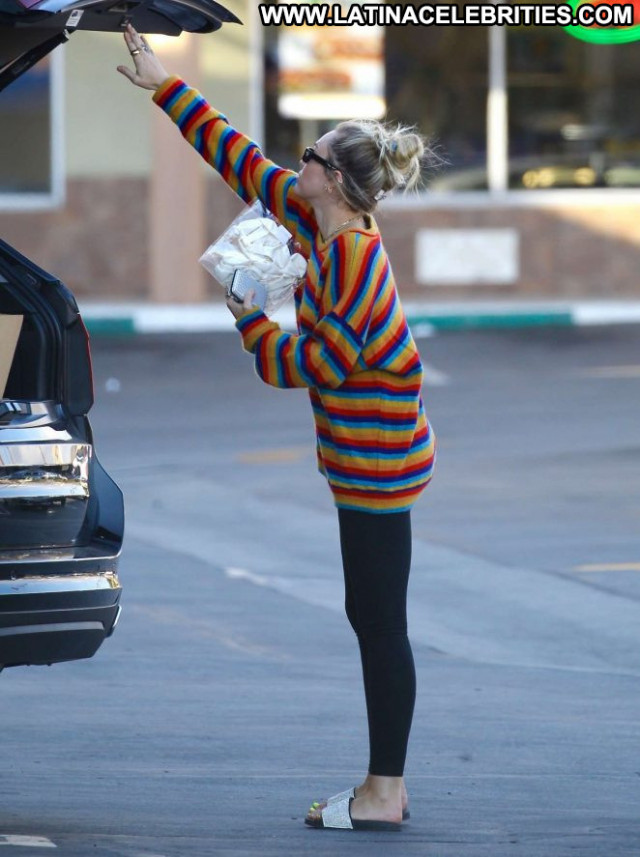 Miley Cyrus No Source Babe Posing Hot Celebrity Paparazzi Black Ranch